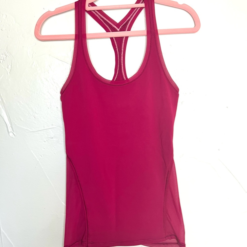 VGUC Lululemon Berry Pink Razorback Tank - Picture 4 of 13